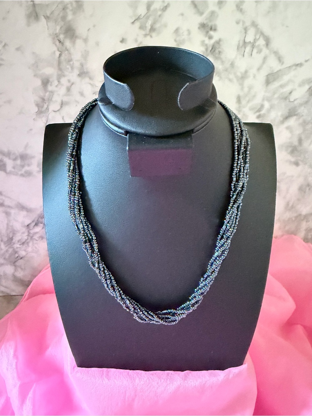 Black Multi-Strand Seed Bead Necklace - Women Jewelry. $13 Ea.